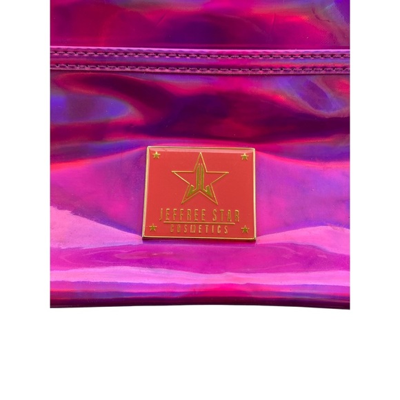 Jeffrey Campbell Pink Cosmetic Bag with Gold Zipper - Picture 3 of 4